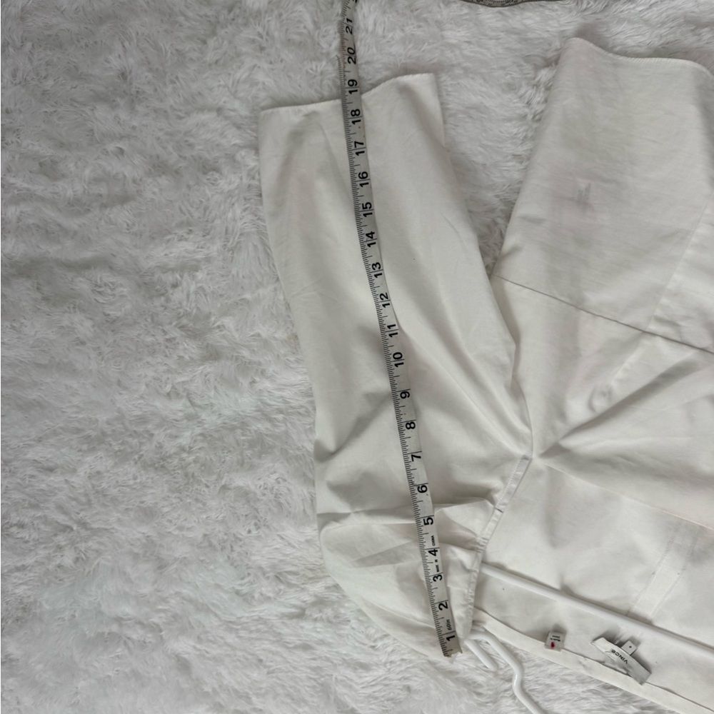 Vince White Square Neck Blouse Size 8 - Picture 13 of 14